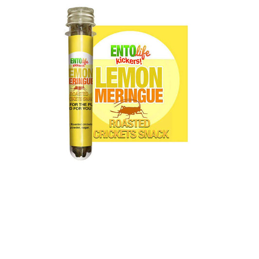 Farm2Me - Snacks - Entosense - Lemon Meringue Roasted Cricket Snack Tubes - 6 x 10g - Lemon Meringue Roasted Cricket Snack Tubes - 6 x 10g - 850004399071