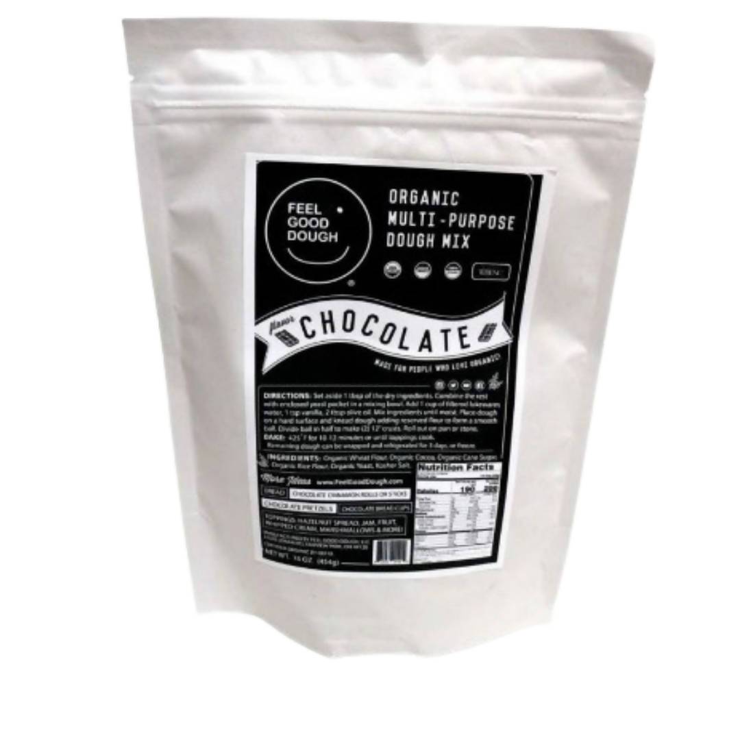 Farm2Me - Bakery - Feel Good Dough - Organic Multi-Purpose Chocolate Dough Mix - 5 x 16oz - Organic Multi-Purpose Chocolate Dough Mix - 5 x 16oz -