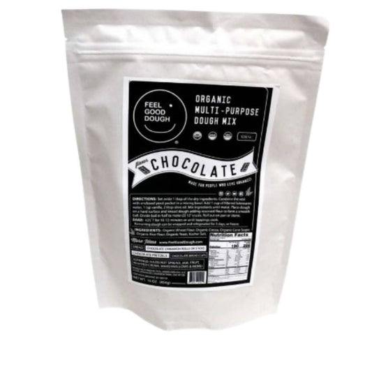 Farm2Me - Bakery - Feel Good Dough - Organic Multi-Purpose Chocolate Dough Mix - 5 x 16oz - Organic Multi-Purpose Chocolate Dough Mix - 5 x 16oz -