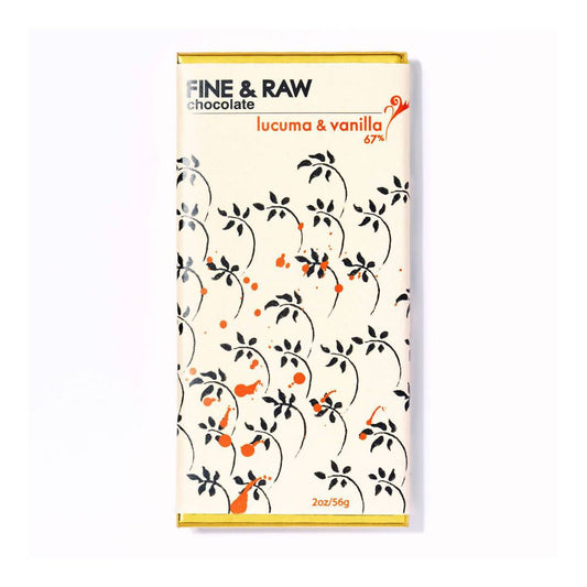 Fine & Raw Lucuma & Vanilla Chocolate Bars - 10 x 2oz
