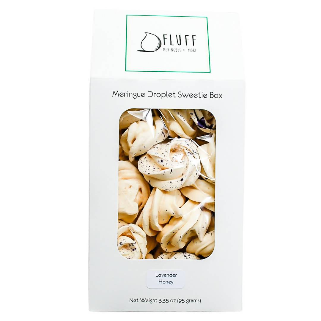 Farm2Me - Bakery - Fluff Meringues and More - Lavender Honey Meringue Sweetie Boxes - 12 x 3.35oz - Lavender Honey Meringue Sweetie Boxes - 12 x 3.35oz -