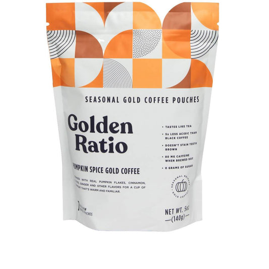 Pumpkin Spice Gold Coffee Seasonal - 6 Bags x 7 Pouches - Golden Ratio Coffee, Low Acid | Farm2Me Wholesale