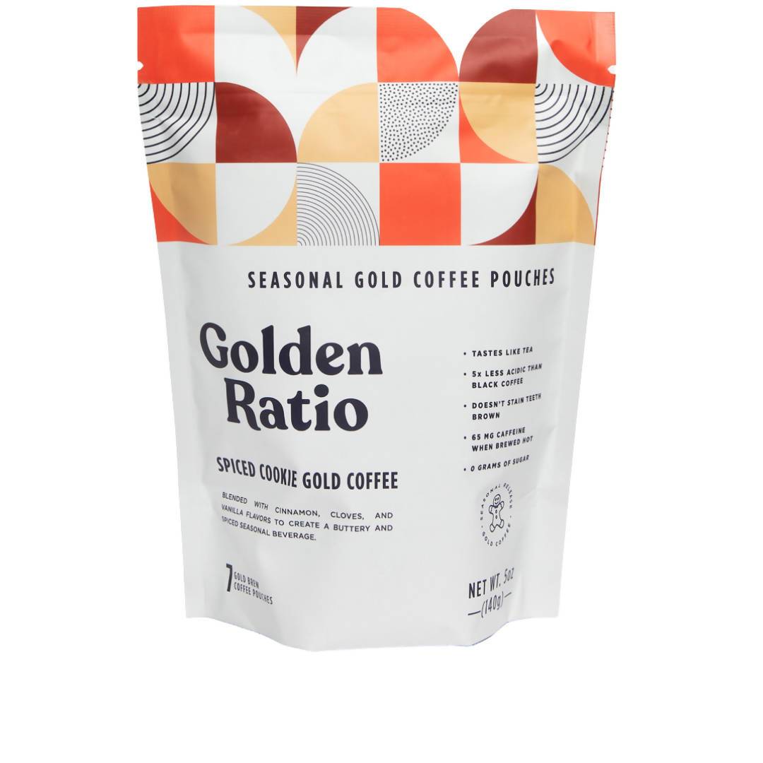 Spiced Cookie Gold Coffee Seasonal, Low Acid - 6 Bags x 7 Pouch - Golden Ratio Coffee | Farm2Me Wholesale