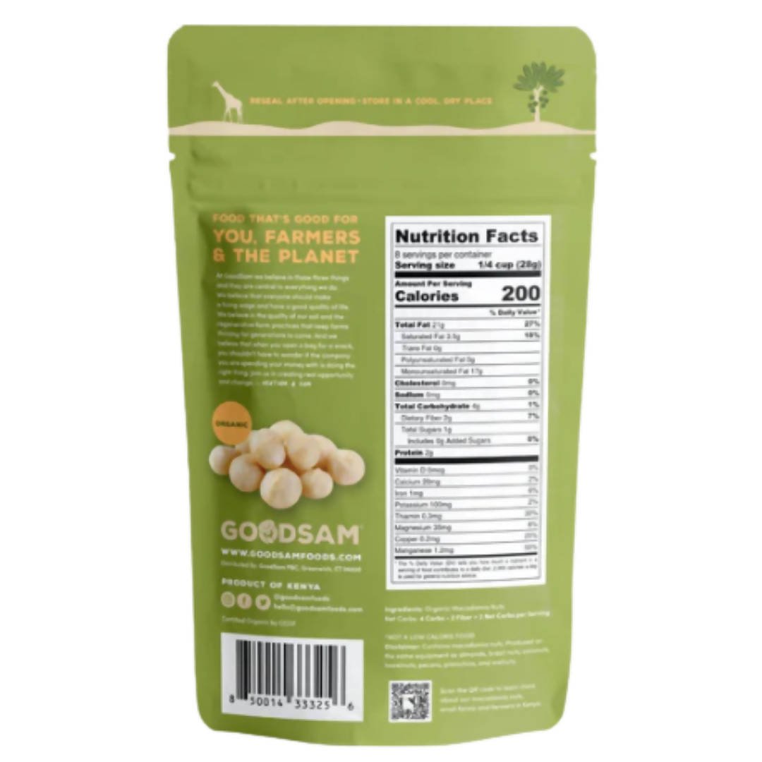 GoodSam Macadamia Nuts, Raw & Unsalted, Organic Bags - 12 bags x 8 oz | GoodSAM Foods | Snacks | Delivery near me in ... Farm2Me