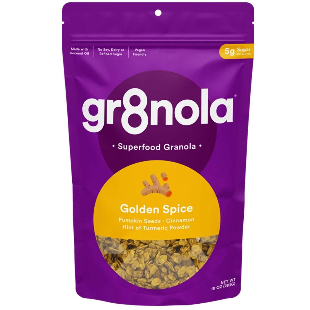 Farm2Me - Snacks - gr8nola - Golden Spice Granola Packs - 6 x 10oz - Golden Spice Granola Packs - 6 x 10oz - 853288008127