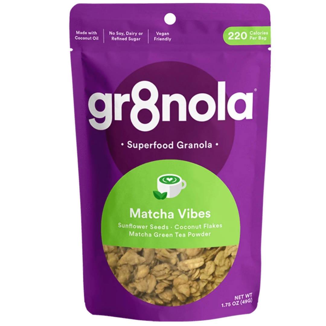 Farm2Me - Snacks - gr8nola - Matcha Vibes Granola Packs - 60 x 1.75oz - Matcha Vibes Granola Packs - 60 x 1.75oz - 853288008134
