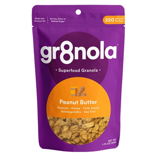Farm2Me - Snacks - gr8nola - Peanut Butter Granola Packs - 60 x 1.75oz - Peanut Butter Granola Packs - 60 x 1.75oz - 853288008189