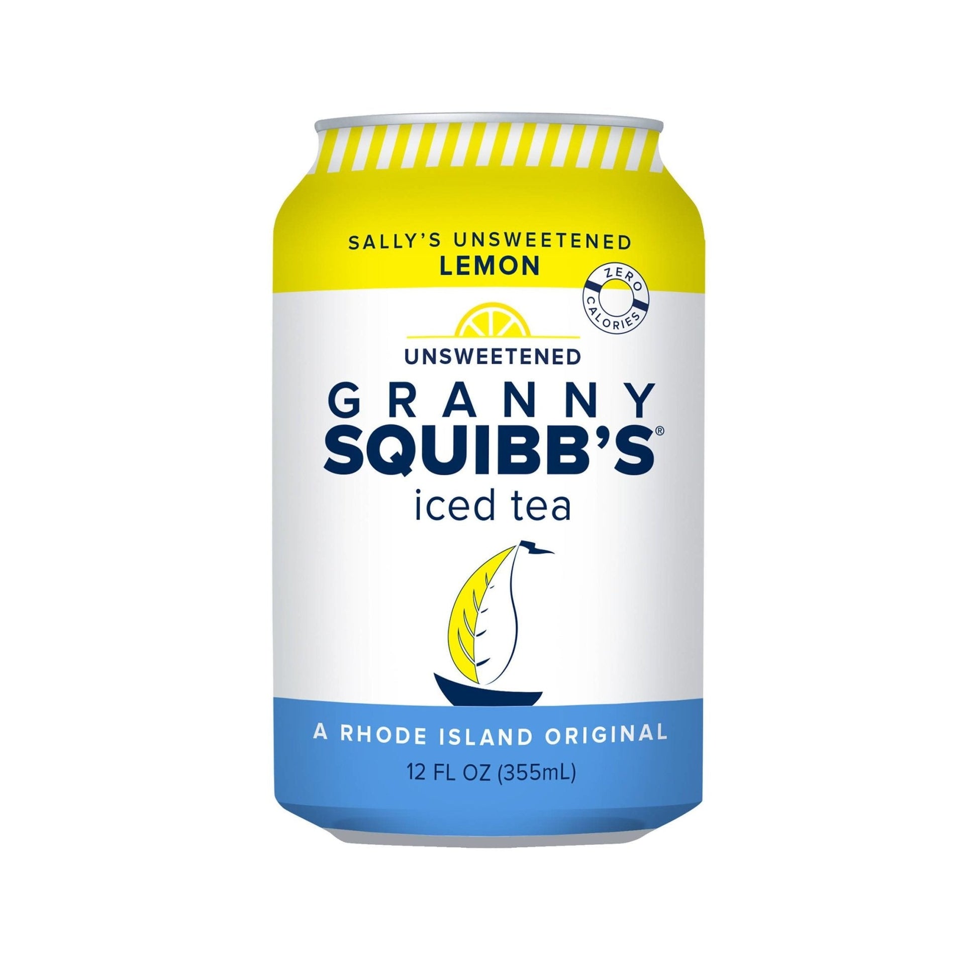 Sally's Lemon Unsweetened Organic Iced Tea Can - 12-Can Packs - Granny Squibb’s Organic Iced Tea | Farm2Me Wholesale
