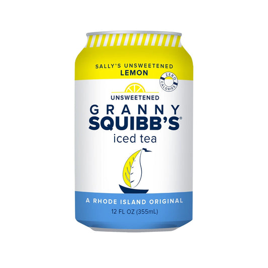 Sally's Lemon Unsweetened Organic Iced Tea Can - 12-Can Packs - Granny Squibb’s Organic Iced Tea | Farm2Me Wholesale