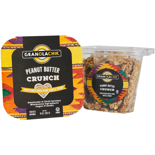 Farm2Me - Pantry - Granola Chik - Peanut Butter Crunch Containers - 10 x 10oz - Peanut Butter Crunch Containers - 10 x 10oz - 804551760754