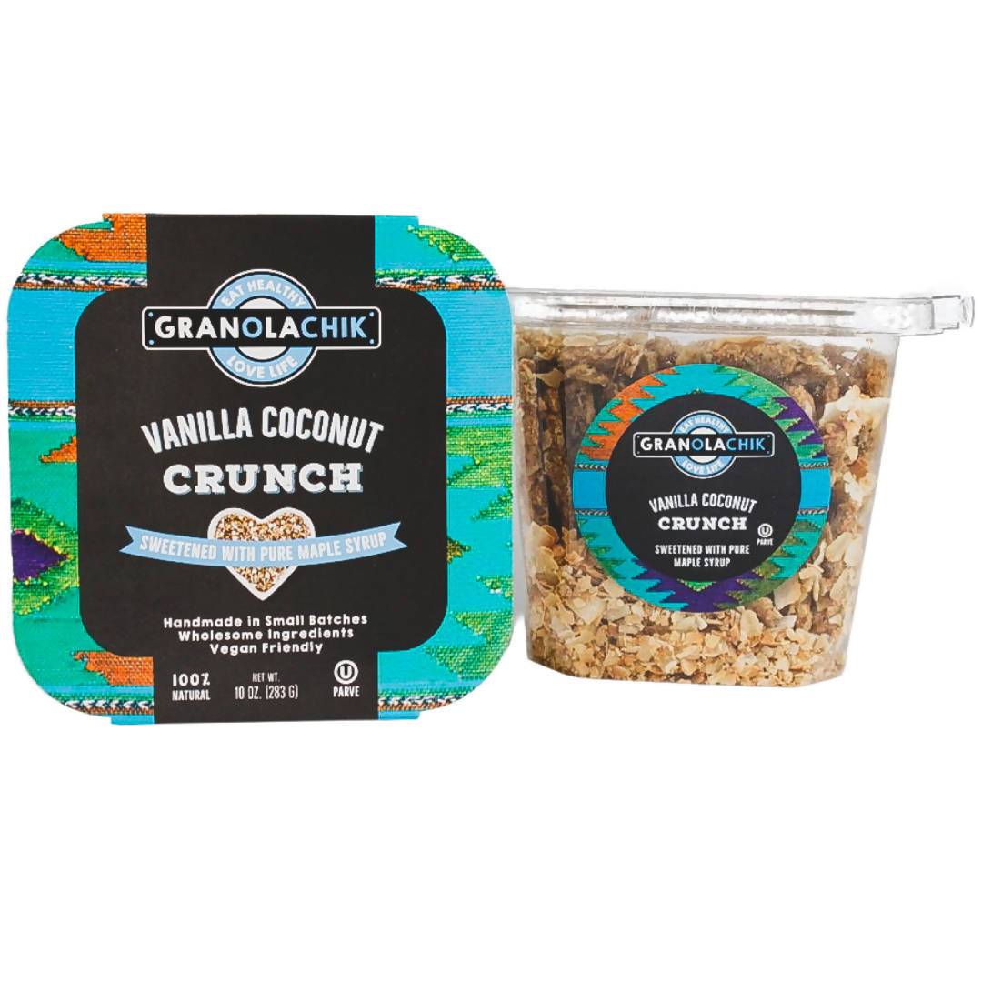 Farm2Me - Pantry - Granola Chik - Vanilla Coconut Crunch Containers - 10 x 10oz - Vanilla Coconut Crunch Containers - 10 x 10oz - 804551760761
