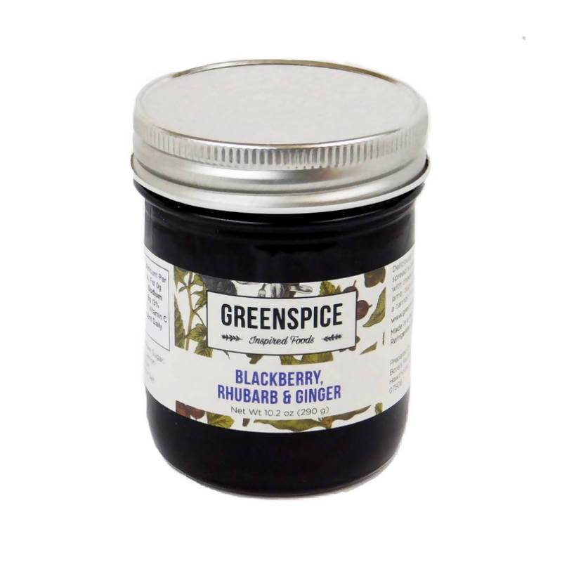 Farm2Me - Pantry - GREENSPICE Inspired Foods - Blackberry, Rhubarb & Ginger Spread - 6 x 10.2oz - Blackberry, Rhubarb & Ginger Spread - 6 x 10.2oz - GS00001