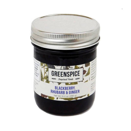 Farm2Me - Pantry - GREENSPICE Inspired Foods - Blackberry, Rhubarb & Ginger Spread - 6 x 10.2oz - Blackberry, Rhubarb & Ginger Spread - 6 x 10.2oz - GS00001
