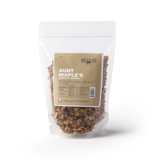 Farm2Me - Pantry - Grizzlies Brand - Aunt Maple's Crunchy Granola Bags - 12 x 12oz - Aunt Maple's Crunchy Granola Bags - 12 x 12oz - OM-AMC1