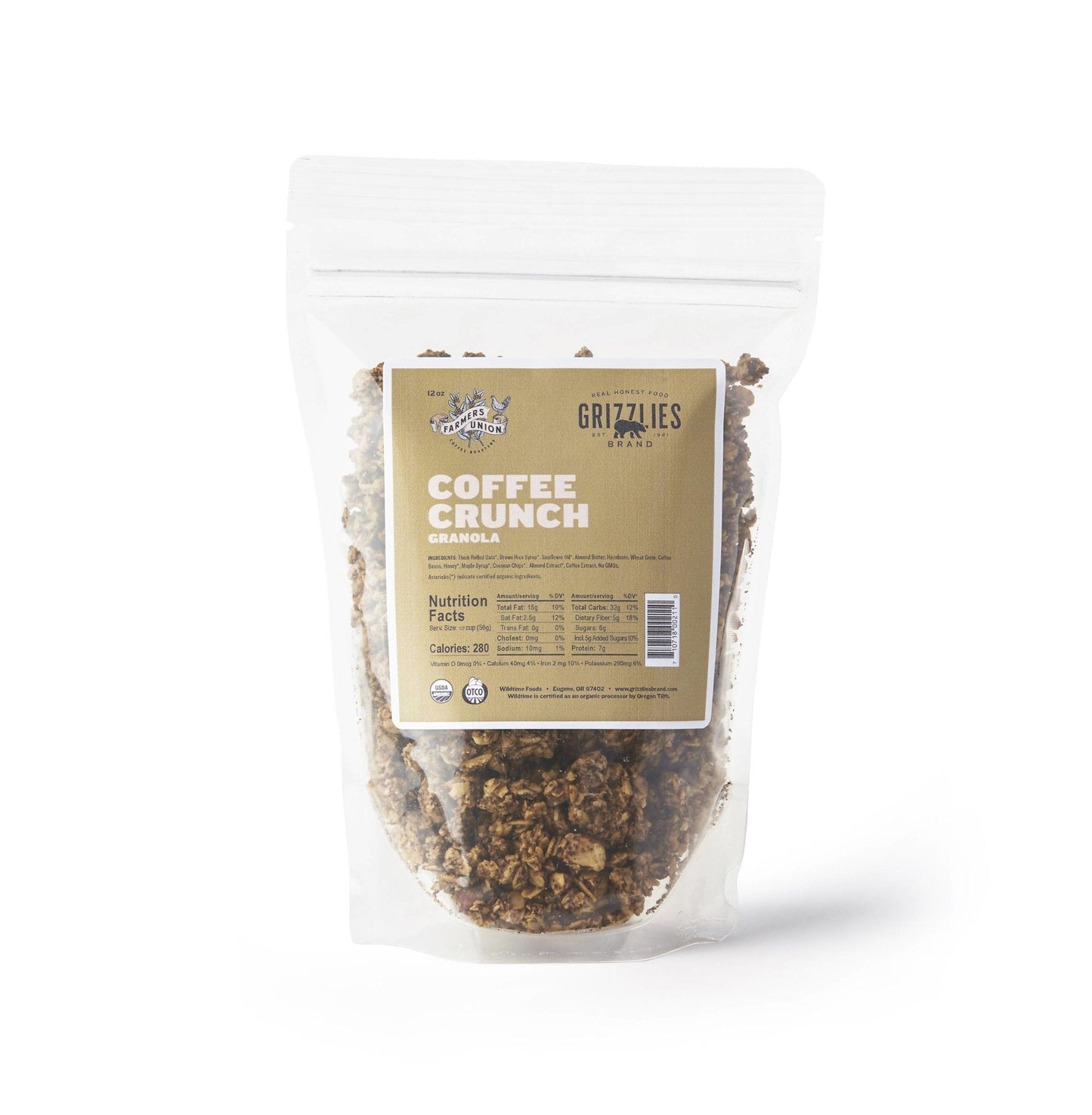 Farm2Me - Snacks - Grizzlies Brand - Coffee Crunch Granola Bulk - 22 LB - Coffee Crunch Granola Bulk - 22 LB - C-CCG