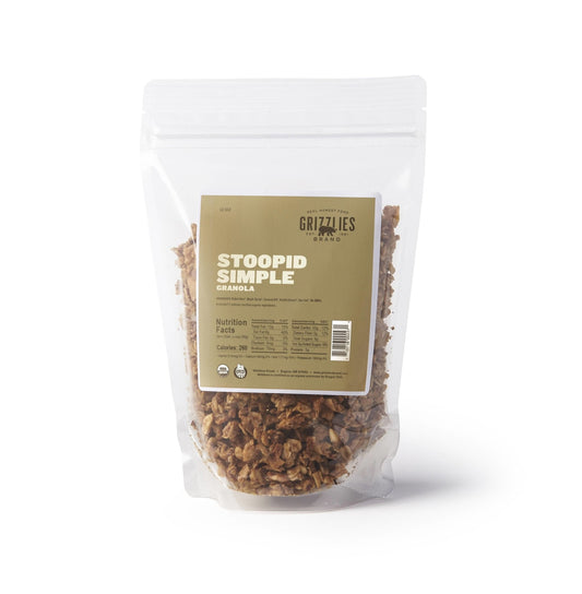 Farm2Me - Snacks - Grizzlies Brand - Stoopid Simple Granola Bags - 12 x 12oz - Stoopid Simple Granola Bags - 12 x 12oz - O-SSG1