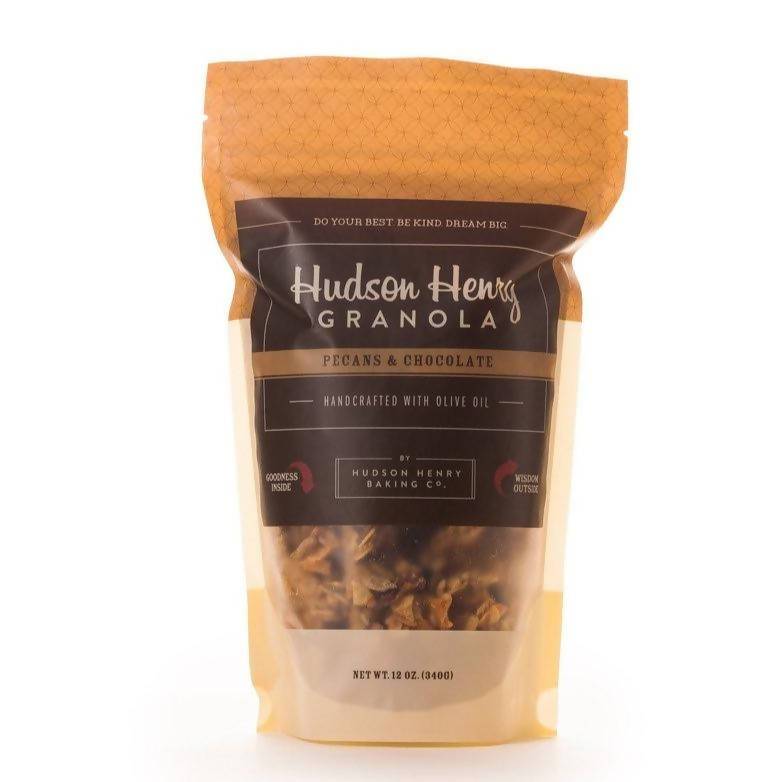 Farm2Me - Pantry - Hudson Henry Baking Co. - Pecans & Chocolate Granola Bags - 12 x 12oz - Pecans & Chocolate Granola Bags - 12 x 12oz -