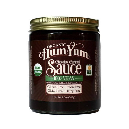 Farm2Me - Dairy - HumYum - Organic Vegan Chocolate Sauce - 6 x 8.5oz - Organic Vegan Chocolate Sauce - 6 x 8.5oz - 659424792178