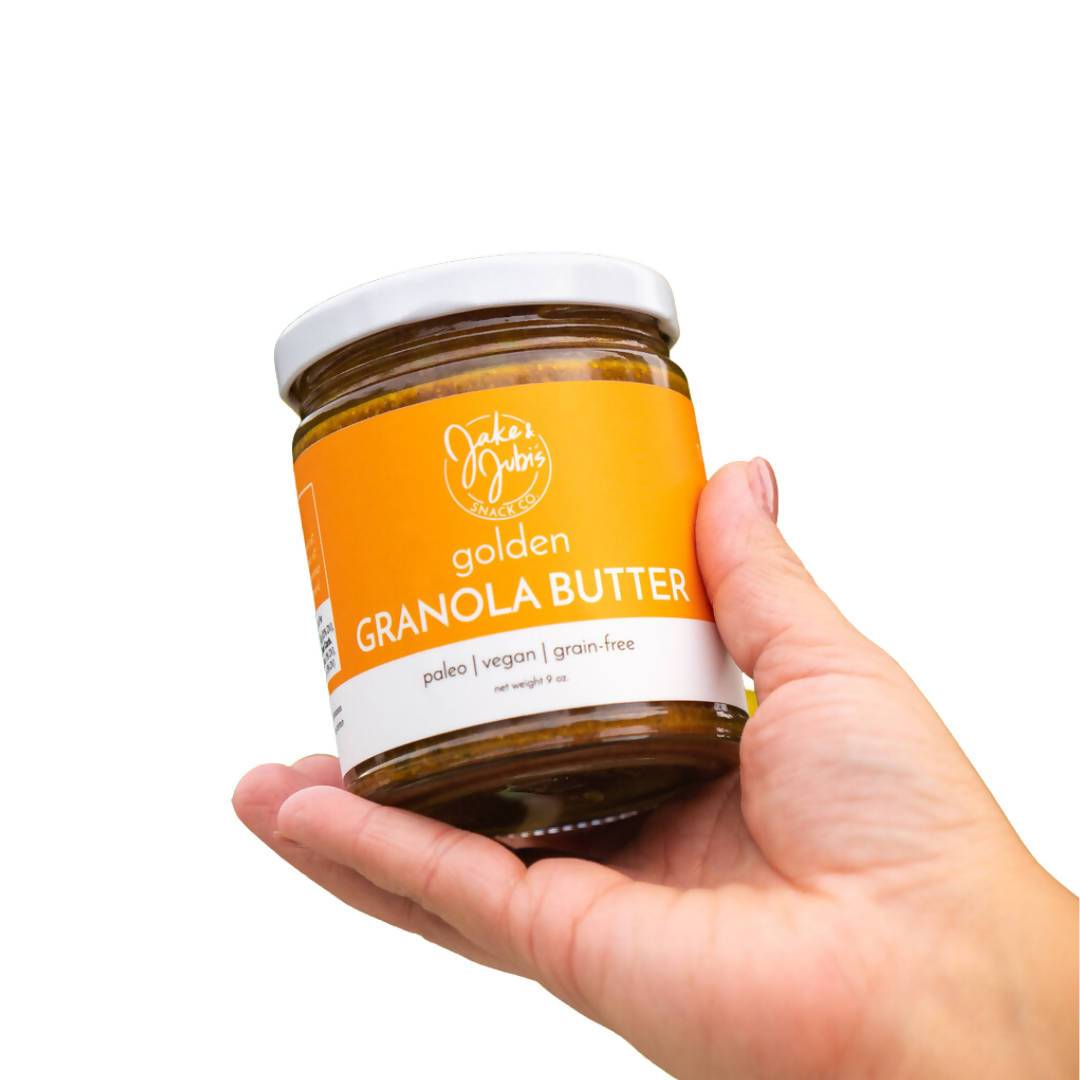 Farm2Me - Pantry - Jake & Jubi’s Snack Co. - Golden Granola Nut Butter Jars - 12 x 9oz - Golden Granola Nut Butter Jars - 12 x 9oz - 860006291617
