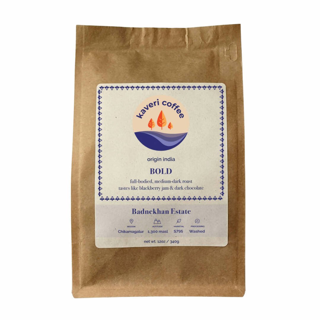 Kaveri Coffee - Bold - Badnekhan | Medium-Dark Roast (Whole Beans) Bags - 2 bags x 5 LB - Beverage - Farm2Me - BDK-05lb-wholebean - -