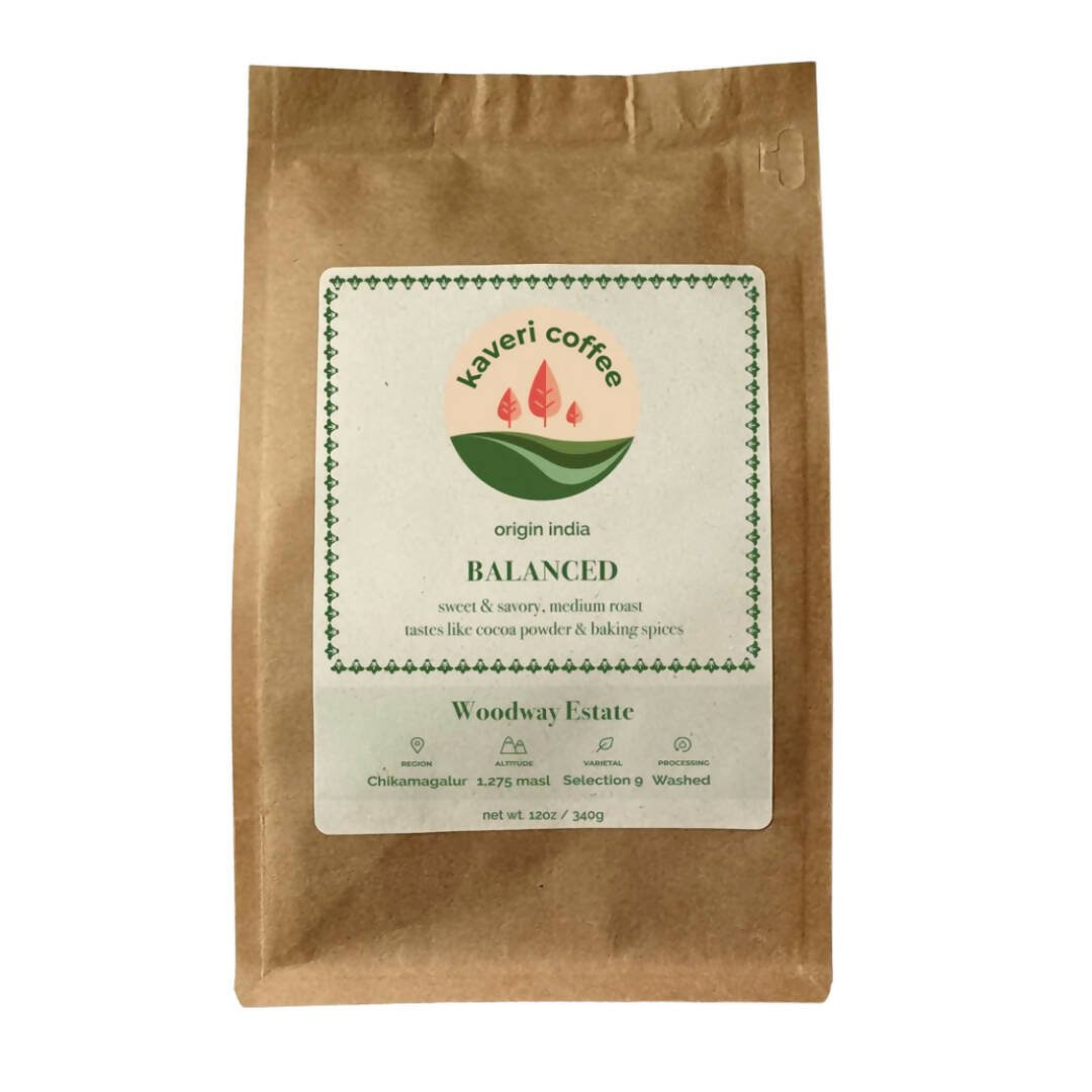 Kaveri Coffee - Woodway Estate - Medium Roast Bags (Whole Beans) - 2 bags x 5 LB - Beverage - Farm2Me - WDW-05lb-wholebean - -
