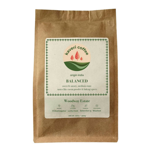 Kaveri Coffee - Woodway Estate - Medium Roast Bags (Whole Beans) - 2 bags x 5 LB - Beverage - Farm2Me - WDW-05lb-wholebean - -