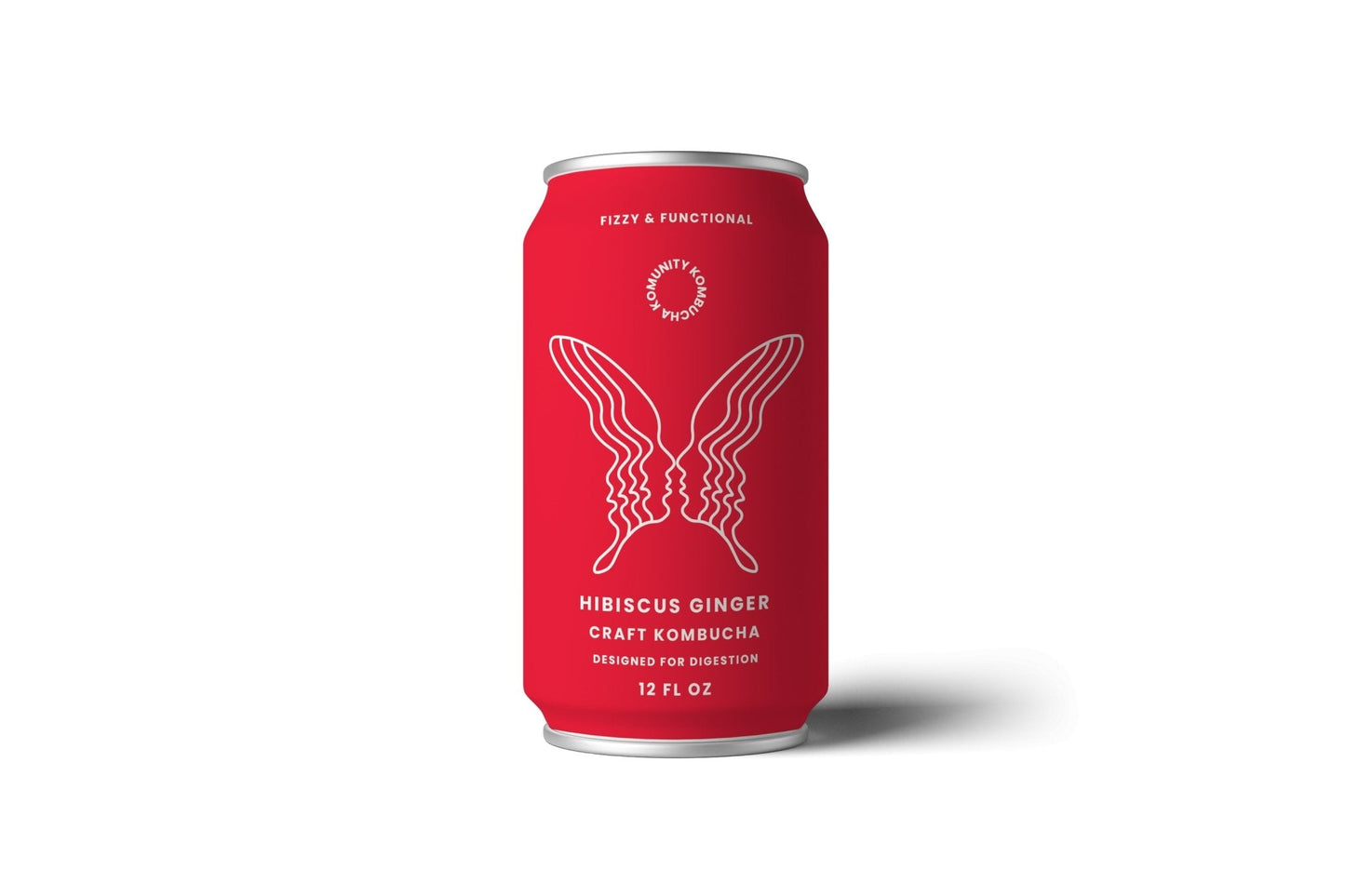 Komunity Kombucha - "Awaken" Hibiscus Ginger Kombucha Cans - 24 x 12oz - Functional Kombucha Beverage | Delivery near me in ... Farm2Me #url#