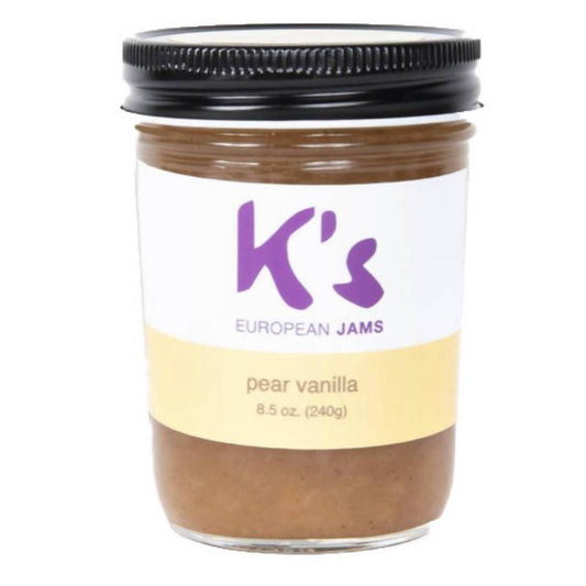 Farm2Me - Pantry - K’s European Jams - Pear Vanilla Jam Jars - 12 x 8.5oz - Pear Vanilla Jam Jars - 12 x 8.5oz -