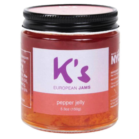 Farm2Me - Pantry - K’s European Jams - Pepper Jelly Jars - 6 x 5.3oz - Pepper Jelly Jars - 6 x 5.3oz - 0617748950308