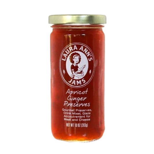 Farm2Me - Pantry - Laura Ann’s Jams - Apricot Ginger Jam Jars - 24 x 10oz - Apricot Ginger Jam Jars - 24 x 10oz - 95225999109