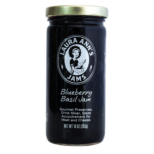 Farm2Me - Pantry - Laura Ann’s Jams - Blueberry Basil Jam Jars - 24 x 10oz - Blueberry Basil Jam Jars - 24 x 10oz - 670541657331
