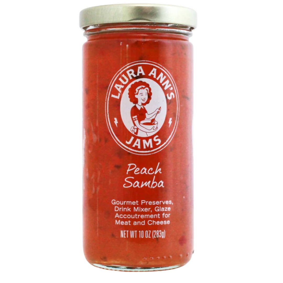 Laura Ann’s Jams - Laura Ann's Jams Peach Samba Jam (Peace Jalapeno) Jars - 24 jars x 10oz - Pantry - Farm2Me - 71932140529 - 71932140529 -