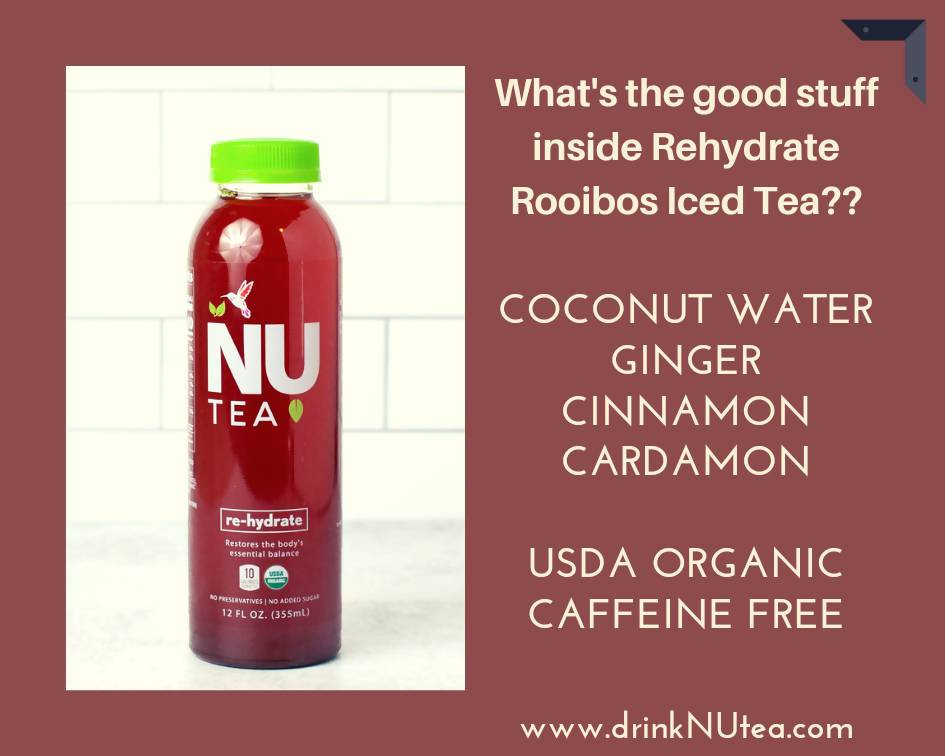 Farm2Me - Drinks - NU Tea - Rehydrate Unsweetened Iced Rooibos Tea - 12 x 12oz - Rehydrate Unsweetened Iced Rooibos Tea - 12 x 12oz - 64421693885