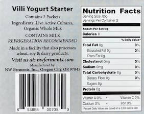 NW FermentsonWpK820 - Viili Yogurt Starter Culture - Yogurt Starter - Farm2Me - 203 - 853854007080 -