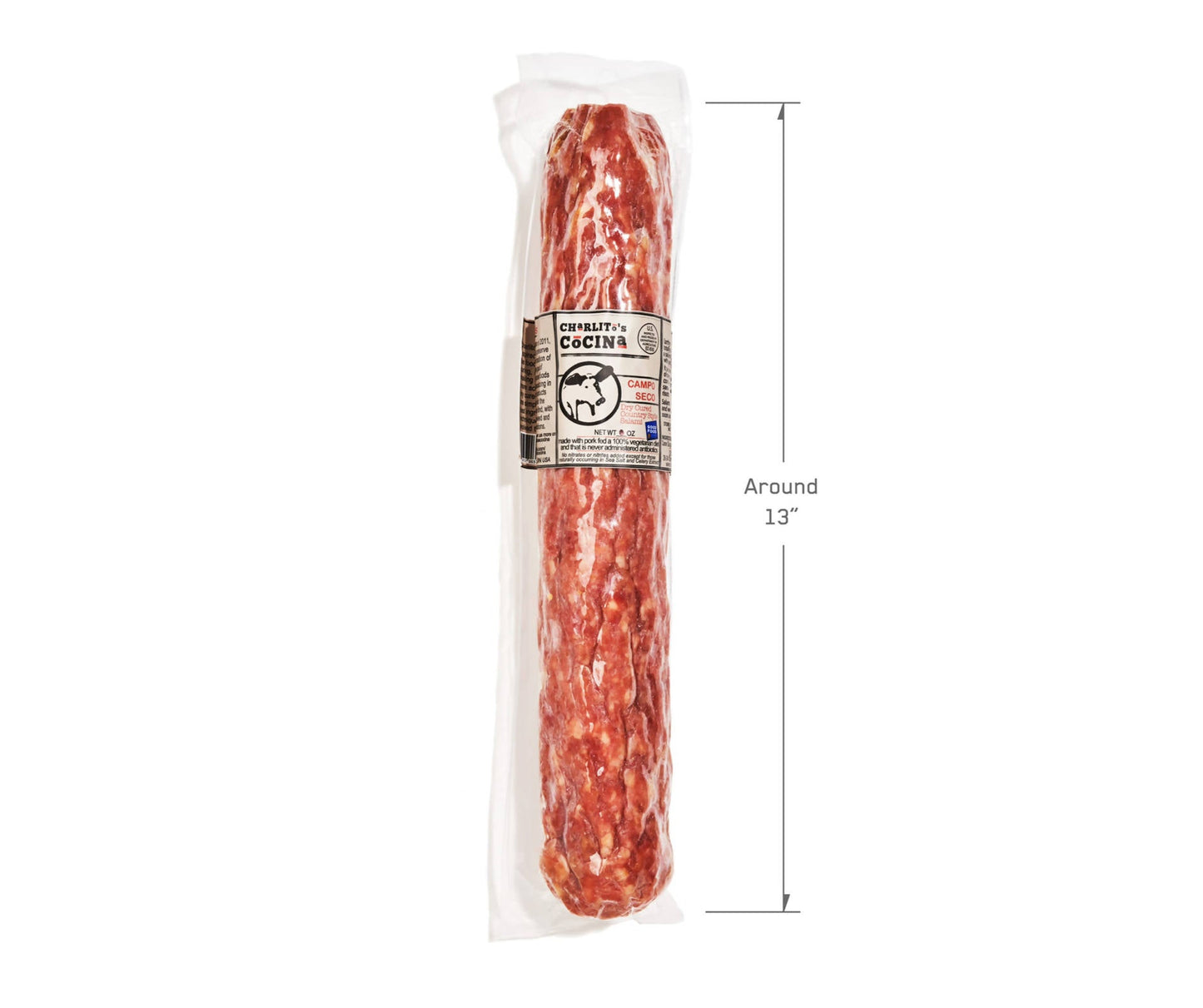 Charlito’s Cocina Campo Seco - Saucissons secs à l'ancienne (format restauration) - 6 x 1,5 LB