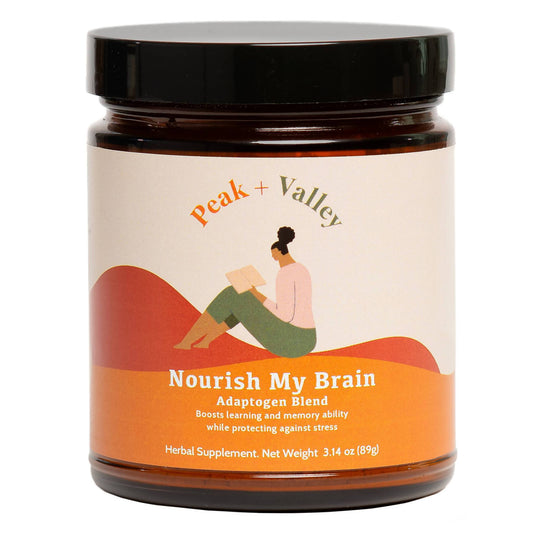 Nourish My Brain Adaptogen Blend - 12-Jar Pack - Peak and Valley | Farm2Me Wholesale