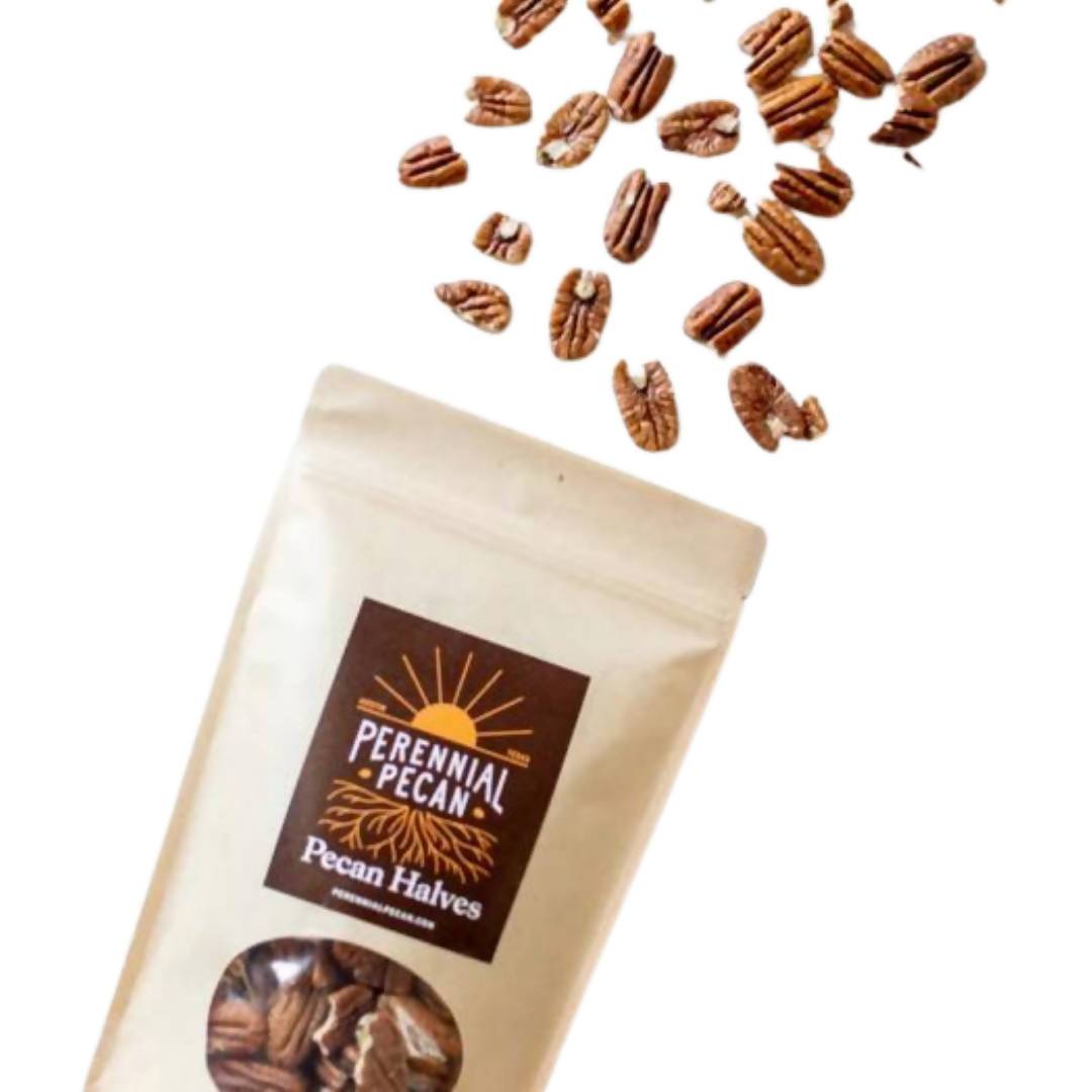 Farm2Me - Snacks - Perennial Pecan - Perennial Pecan - Pecan Halves - 1 x 8oz - Perennial Pecan - Pecan Halves - 1 x 8oz - 860004047766