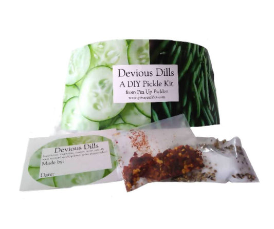 Farm2Me - Pantry - Pin Up Pickles - DIY Pickle Kit (No Jar) - Devious Dill - 24 Packets - DIY Pickle Kit (No Jar) - Devious Dill - 24 Packets - DDKit_nojar