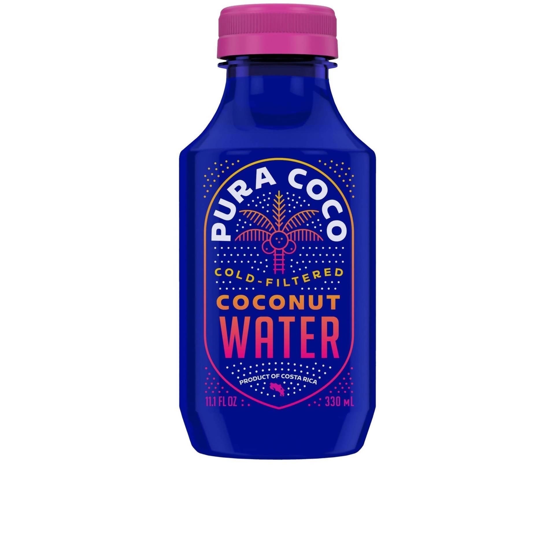 Organic Coconut Water Bottles - 12 x 11.1 oz - Pura Coco Coconut Water | Farm2Me Wholesale