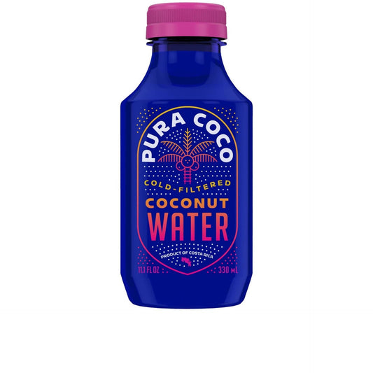 Organic Coconut Water Bottles - 12 x 11.1 oz - Pura Coco Coconut Water | Farm2Me Wholesale