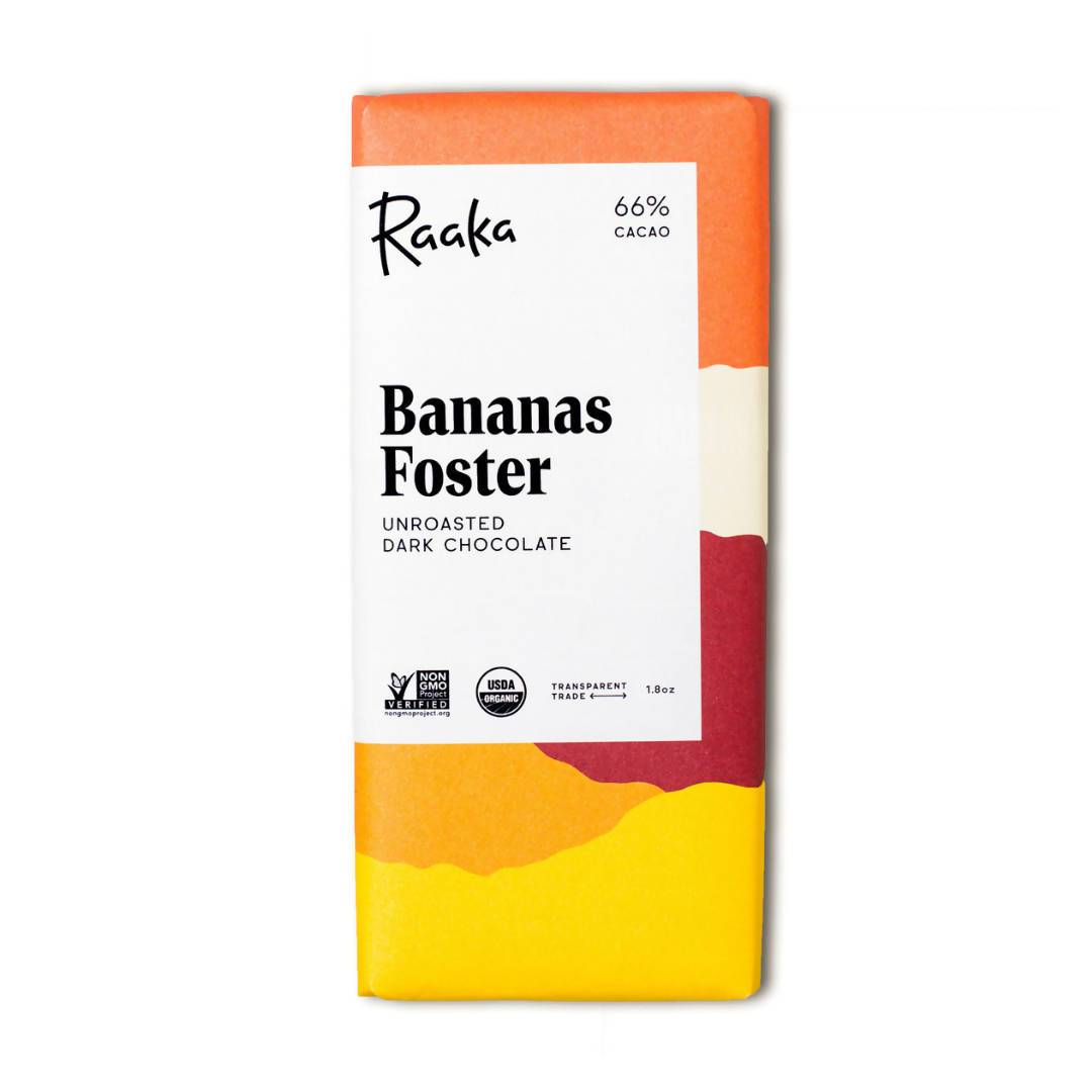 Farm2Me - Snacks - Raaka Chocolate - Bananas Foster Chocolate - 12 x 1.8oz - Bananas Foster Chocolate - 12 x 1.8oz - 662425071722