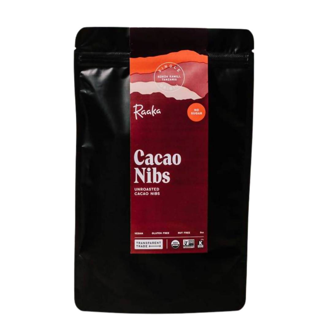 Farm2Me - Pantry - Raaka Chocolate - Cacao Nibs Baking Chocolate - 10 x 8oz - Cacao Nibs Baking Chocolate - 10 x 8oz - 850002567700