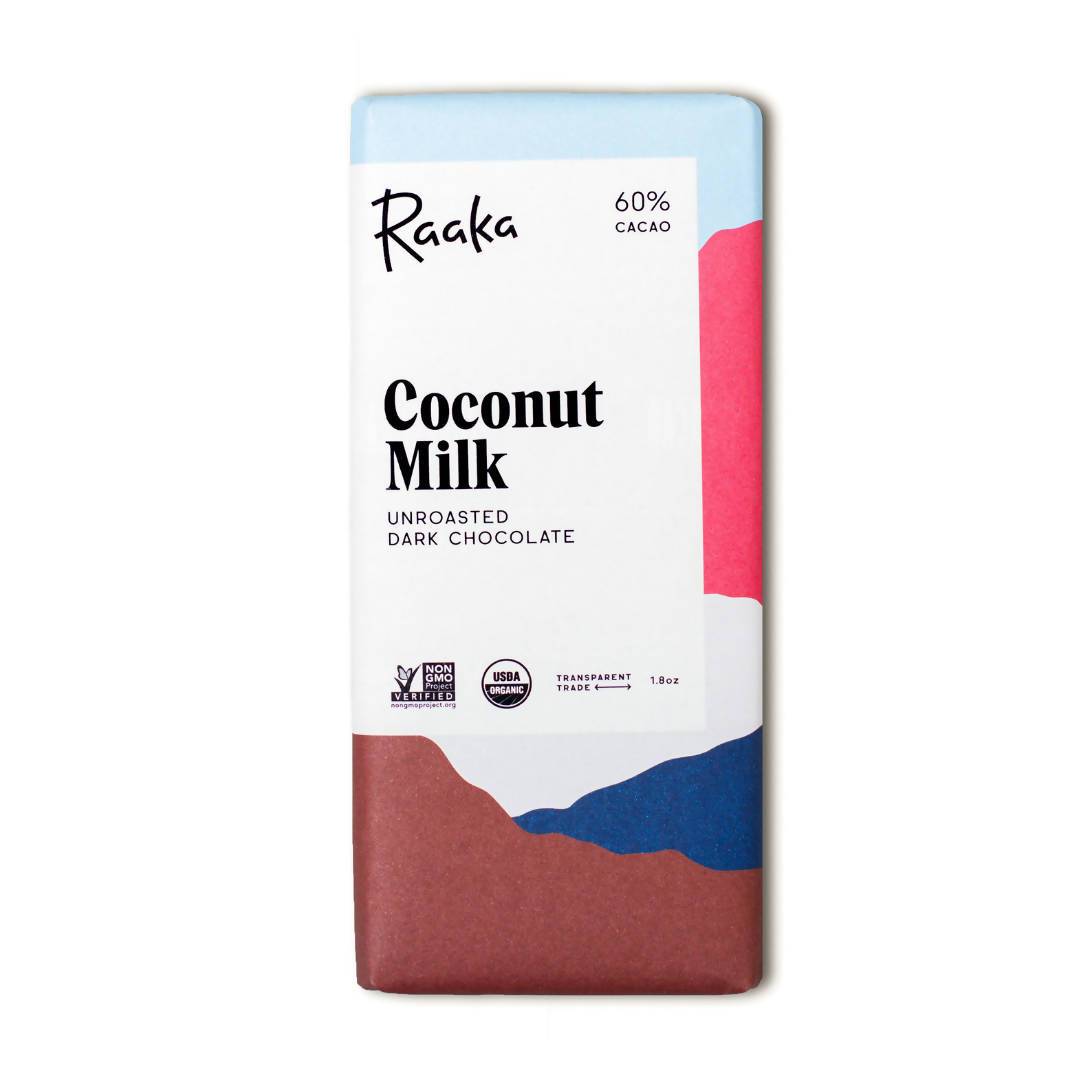 Farm2Me - Snacks - Raaka Chocolate - Coconut Milk Chocolate - 12 x 1.8oz - Coconut Milk Chocolate - 12 x 1.8oz - 662425035922