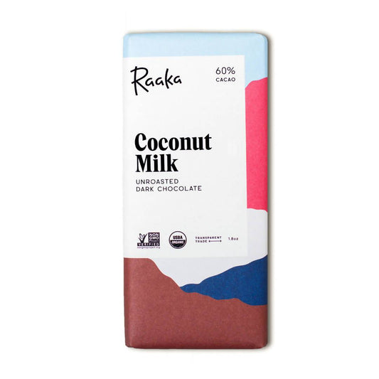 Farm2Me - Snacks - Raaka Chocolate - Coconut Milk Chocolate - 12 x 1.8oz - Coconut Milk Chocolate - 12 x 1.8oz - 662425035922