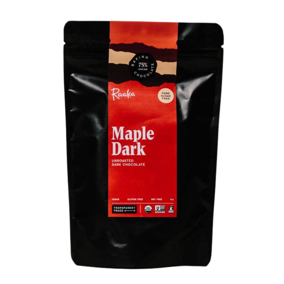 Farm2Me - Pantry - Raaka Chocolate - Maple Dark Baking Chocolate - 10 x 8oz - Maple Dark Baking Chocolate - 10 x 8oz - 850002567663