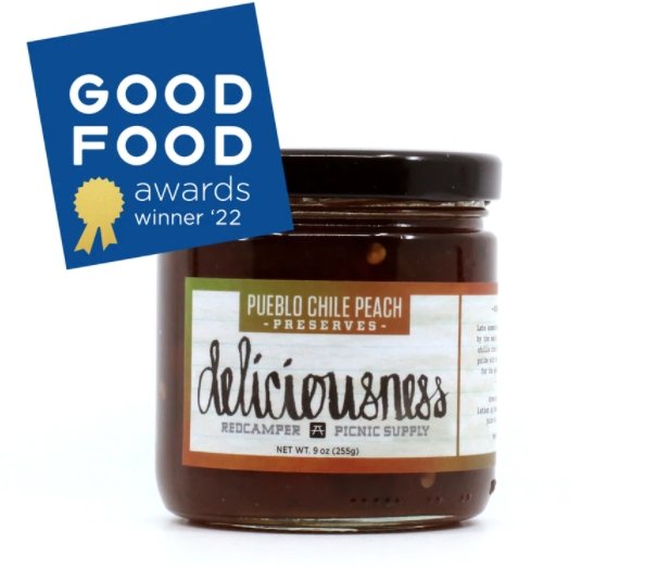 RedCamper - Pueblo Chile Peach Deliciousness Preserves, Organic - 12 Jars x 9oz - Pantry - Farm2Me - 728028488029 - 728028488029 -