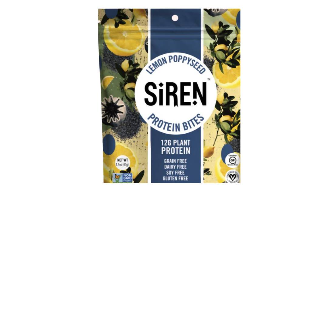 Lemon Poppyseed Protein Bite Pouches - 10 x 1.7oz - Siren Snacks | Farm2Me Wholesale