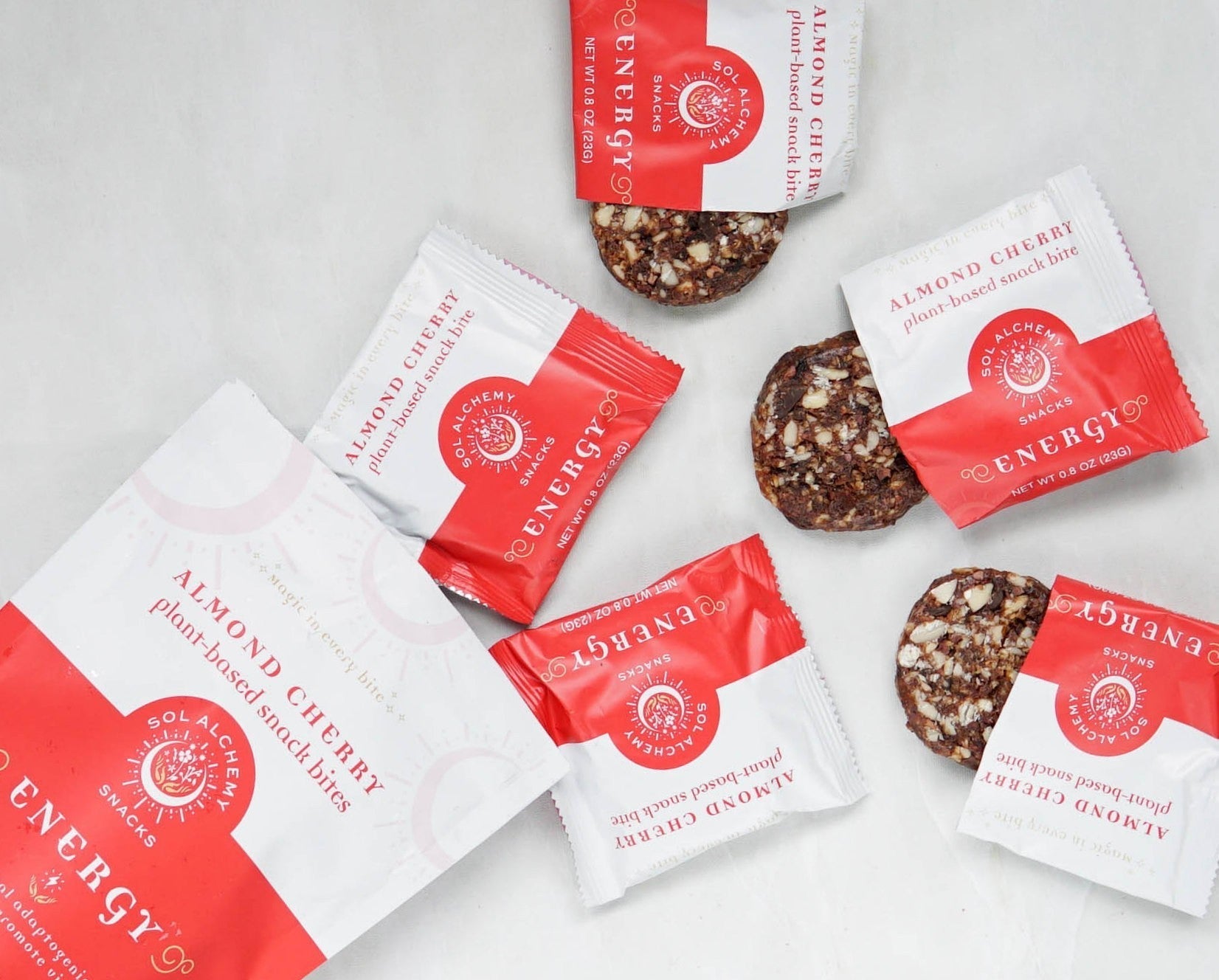sol alchemy snacks - Almond Cherry Energy Snack Bites - 12 x 4.9oz - Snacks - Farm2Me - 860004706977 - 860004706977 -