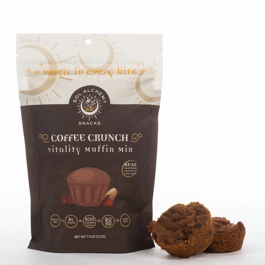 Farm2Me - Pantry - sol alchemy snacks - Coffee Crunch Vitality Muffin Mix - 12 x 7.5 oz - Coffee Crunch Vitality Muffin Mix - 12 x 7.5 oz - 860004706991