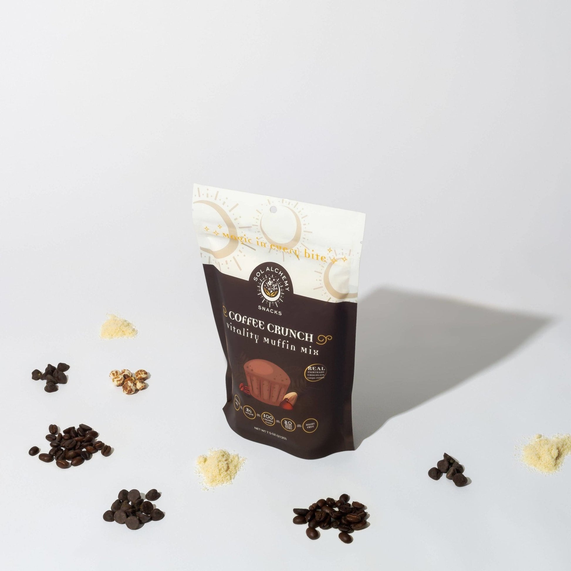 Farm2Me - Pantry - sol alchemy snacks - Coffee Crunch Vitality Muffin Mix - 12 x 7.5 oz - Coffee Crunch Vitality Muffin Mix - 12 x 7.5 oz - 860004706991